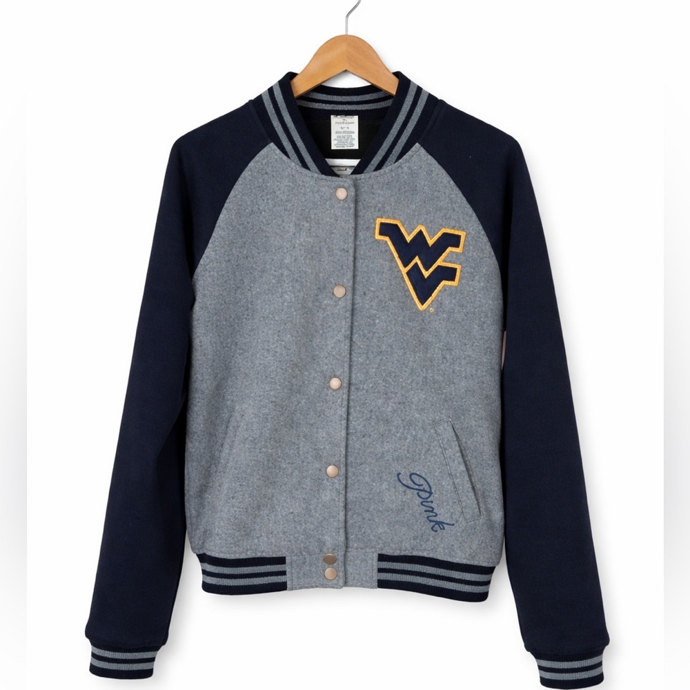 PINK Victoria’s Secret x 5th & Ocean West Virginia Varsity Jacket M